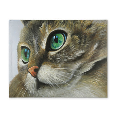 Peaceful Cat Portrait Brown Pets Placemat | Home Decor