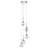 Amalfi 5-Light Height Adjustable ETL Certified Integrated LED Chandelier with Cone Shades-65216905