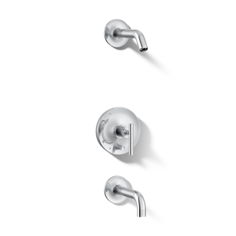 Robinet de douche Purist, Chrome poli, Levier