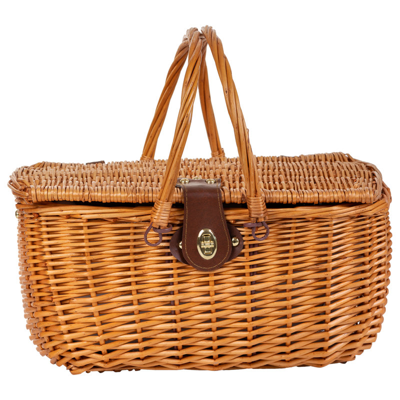 BROWN PICNIC BASKET 4 SERVES