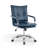 Dareece Leather Task Chair with Padded Arms-1790940187
