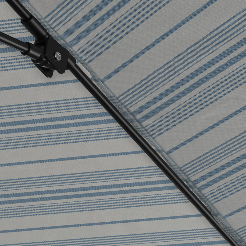 Parasol de marché 108 "x 108 Santana, Noir, noir, noir, noir, Welfleet Sea Outdura®