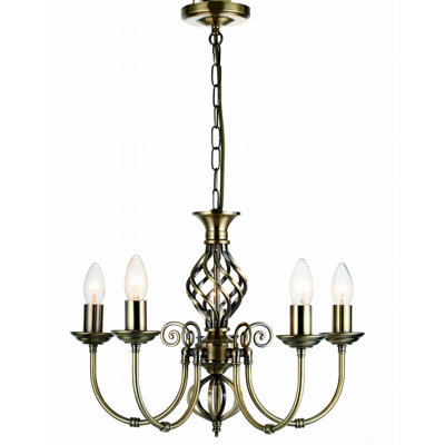 Perla 5 - Light Candle Style Chandelier