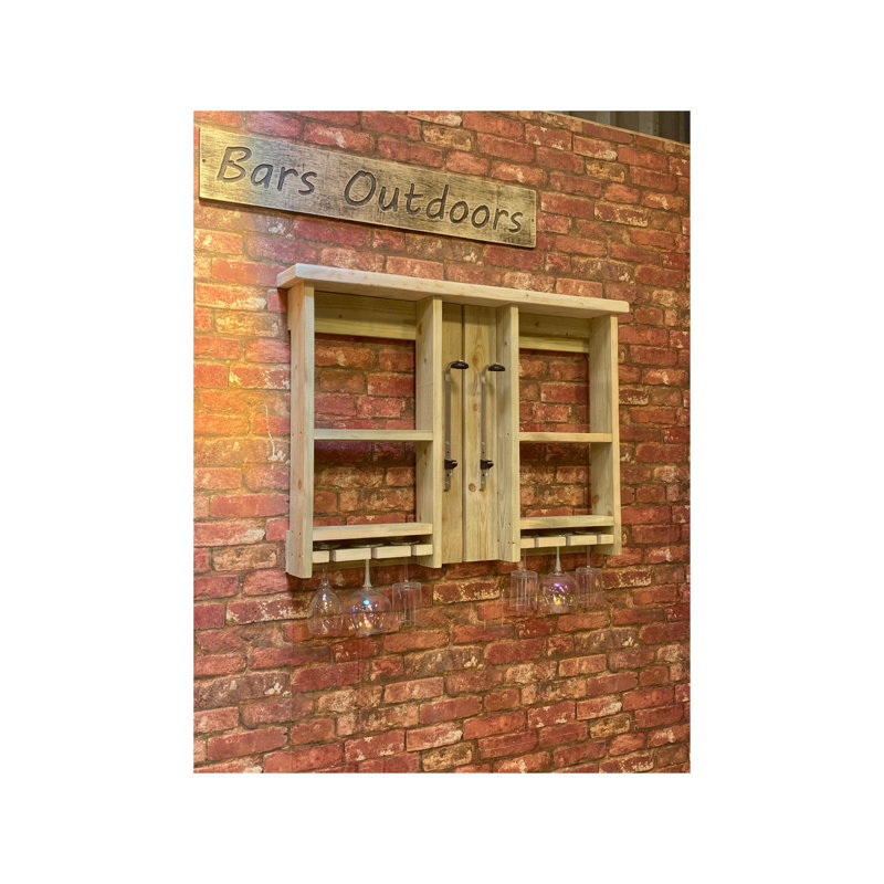 Kircher 95cm Solid Wood Bar Cabinet