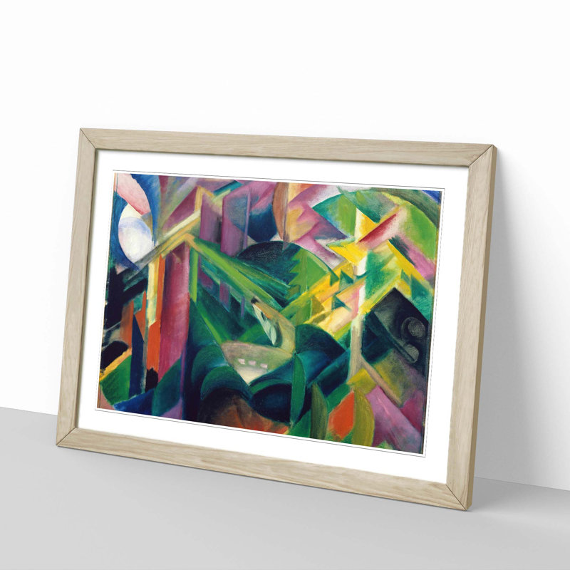 Single Picture Frame Painting, Oak