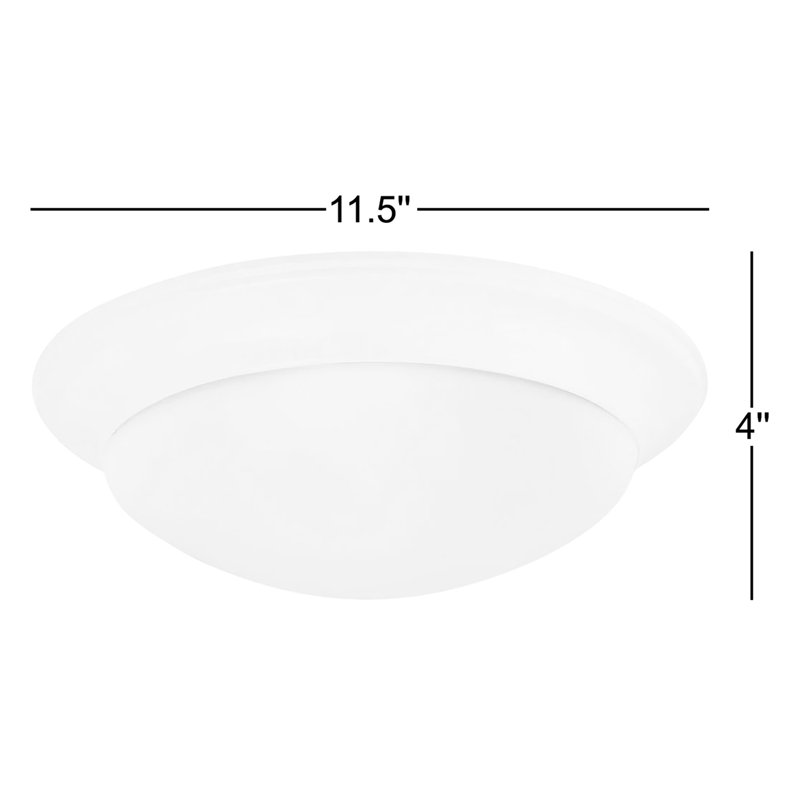 Nash One Light Ceiling Flush Mount from Generation Lighting , No, Midnight Black
