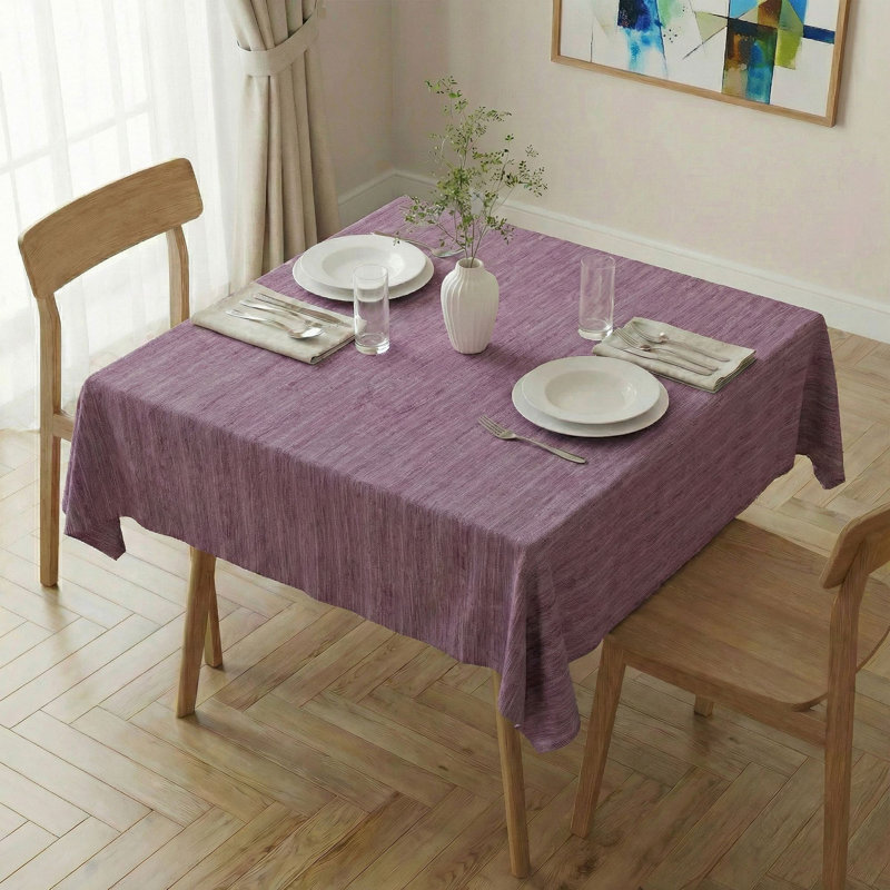 Elegant Tablecloth (55 x 55 Inches), 65% Cotton / 35% Polyester, Easy Clean, Machine Washable at 86°F, Tumble Dryer Safe, Ironable | Perfect for Dining Table & Special Occasions, Durable & Stylish Design