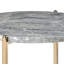 Table de bout chic gris et champagne avec amplement d'espace pour le salon