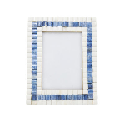 Geometric Inlay Picture Frame – Decorative MDF Photo Frame for Tabletop Display and Home Décor