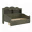 Lit de jour en bois de style rétro avec tiroirs de rangement et tablettes de tête de lit, parfait pour les petits espaces et facile à assembler-1287619957