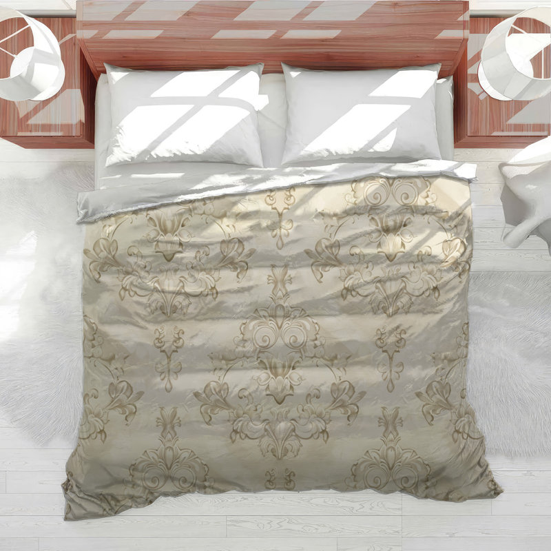 Floral Pattern Cotton Blend Comforter, Twin XL Comforter