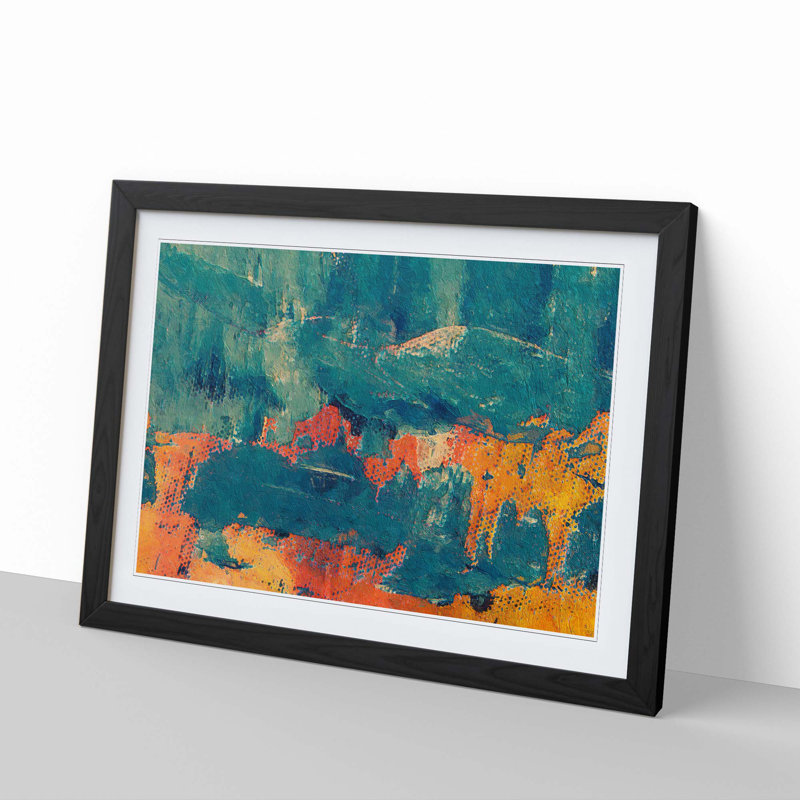 Abstract Vol.430 by S.Johnson - Framed Print, 24cm H x 33cm W x 2cm D, Black Framed