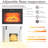 Modern White 46.45'' Electric Fireplace Mantel With Realistic Flame Effect And Highly Efficient Heating Function