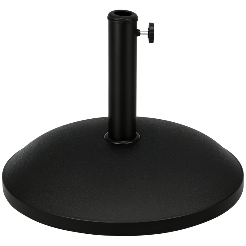 Keltner Free Standing Umbrella Base, Black, 14.6" H x 19.3" W x 19.3" D