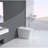 Luxury Intelligent Smart Toilet With Instant Warm Water Sprayer And Dryer, Auto Flush /Foot Sensor Operation, Adjusted Temp Heated Bidet Seat, LED Display White-124934878