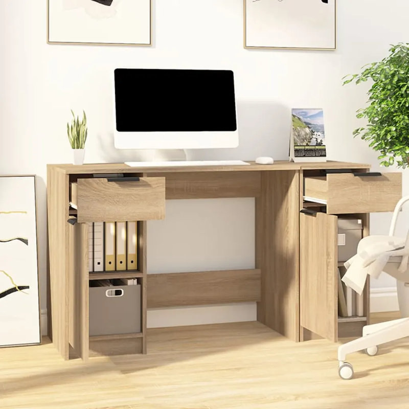 Kovinka Writing Desk, Sonoma Oak