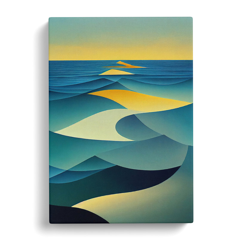 Seascape Abstract Vol.9 - Wrapped Canvas Print, 50cm H x 35cm W x 3cm D