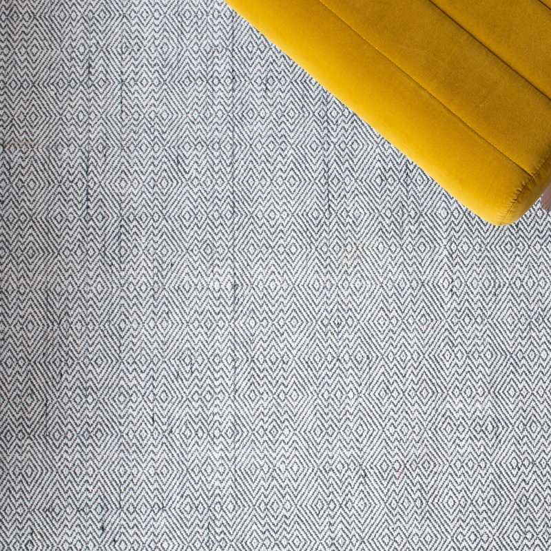 Denyse Hand Woven Performance Geometric Rug, Rectangle 3' x 5'