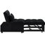 Lit escamotable avec velours noir réglable, lit compact en velours moderne, espace de détente et espace-112613634