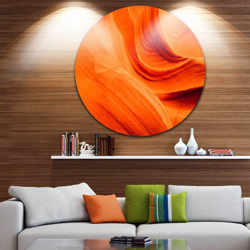 «Orange Upper Antelope Canyon», impression, H 23 po x l 23 po x P 1 po, Métal