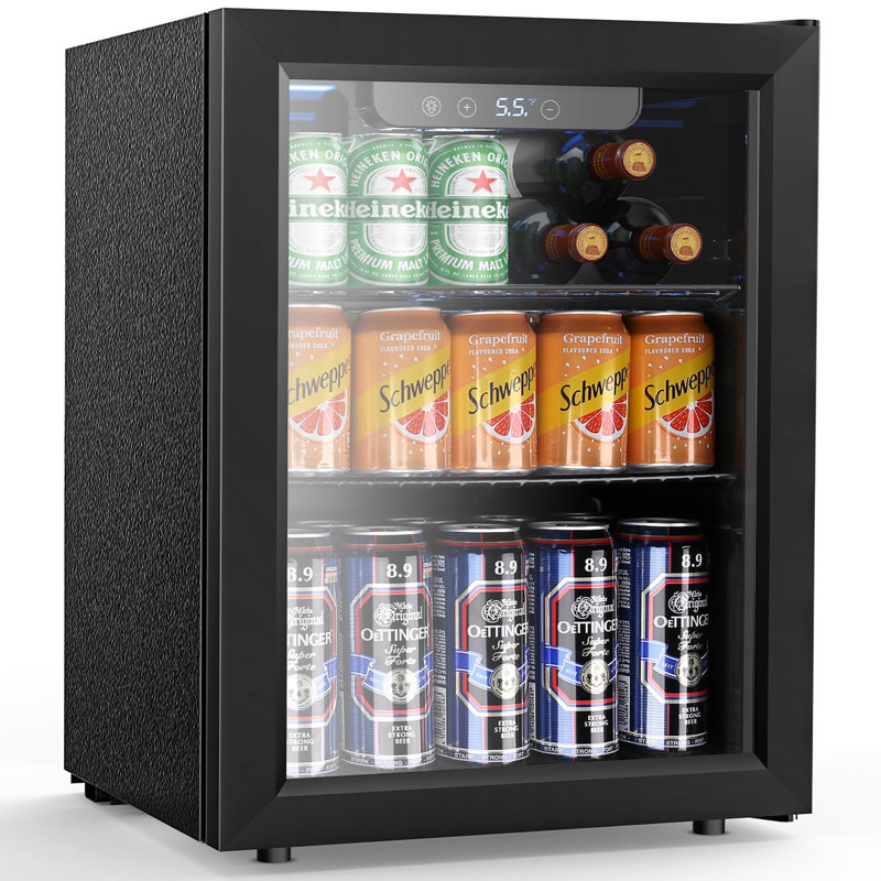 Réfrigérateur à boissons 68 canettes, Black