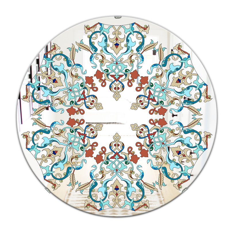 Miroir mural d'intersection Mid-Century, H 23,6 po x l 23,6 po