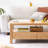 Burlywood Solid Wood Rectangular Coffee Table-202012383