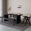 Table de salle à manger rectangulaire noire-1270699427