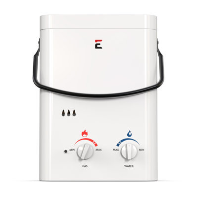 Eccotemp 1.5 GPM Tankless Liquid Propane Tankless Water Heater with EccoFlo Diaphragm 12V Pump and Strainer