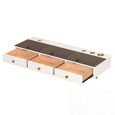Wall-Mounted Vanity Table with 3 Drawers