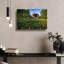 Art mural en verre rouge «Imes Covered Bridge» par Rick Berk par Red Barrel Studio®-966755982