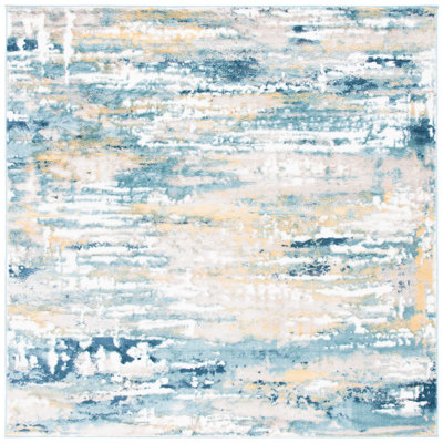 Agastya Teal/Gold Area Rug