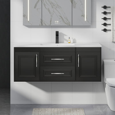 48" Single Bathroom Vanity Set With SMC Resin Sink Top