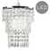 23cm H Metal Novelty Pendant Shade ( Screw On ) in Clear