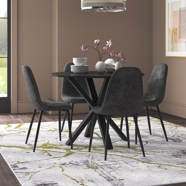 Wade Logan® Amileigh 5 - Piece Pedestal Dining Set & Reviews 