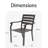 lron Terrace Dining Chairs, a Set of 2 Black Color Outdoor Chairs, Bistro Metal Chairs, All-Weather Outdoor Metal Dining Chairs, Suitable for Gardens, Terraces, and Swimming Pool