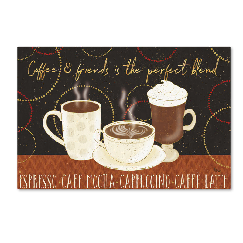 Art mural sur toile tendue - "Fresh Coffee I" par Lisa Audit pour décoration de salon, de chambre à coucher ou de bureau - 30 x 47