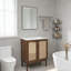 Meuble-lavabo de 30 pouces avec portes en bambou tissé à la main-1246842832