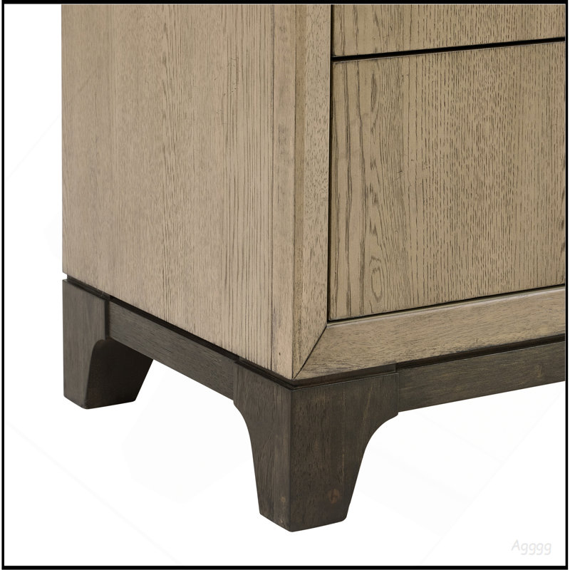 Commode 6 tiroirs caramel et cacao