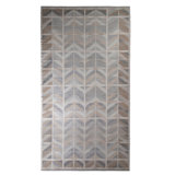 Scandinavian Hand Knotted Wool Chevron Area Rug