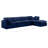 Itala Velvet L-Shaped Sectional Reversible-94482417