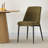 Green Chenille Upholstered  Dining Chairs-1303485672