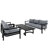 U_style multi-person outdoor steel sofa set, waterproof, anti-rust & uv-resistant, perfect for gardens and lawns, durable patio furniture-1245921653