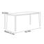 Table de salle à manger rectangulaire légère de luxe-111617658