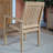 Vassallo Teak Solid Wood Outdoor Stacking Dining Armchair