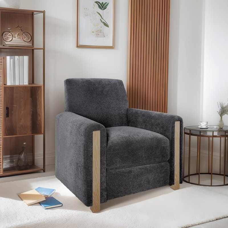 Fauteuil inclinable en polyester de confort moderne pour la détente et le style