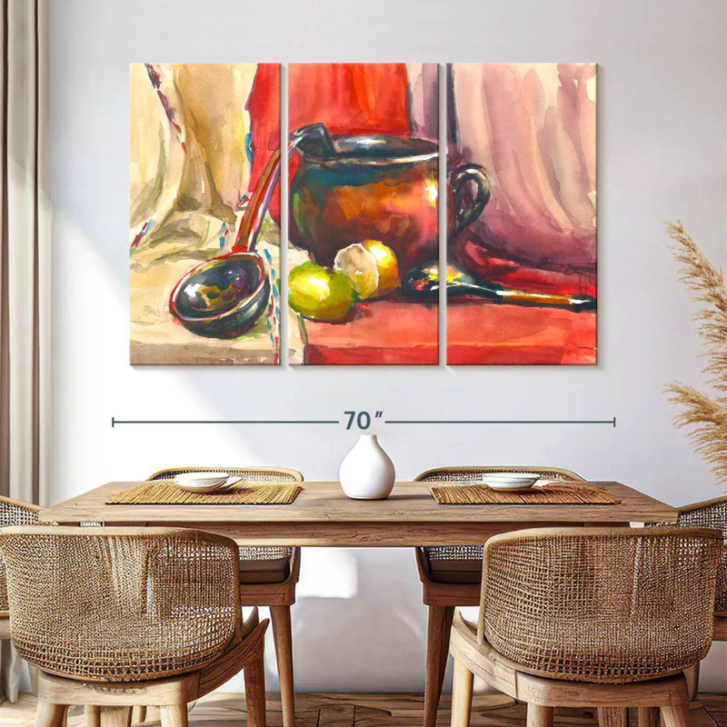 Senne Abstract Kitchen, 32" H x 50" W