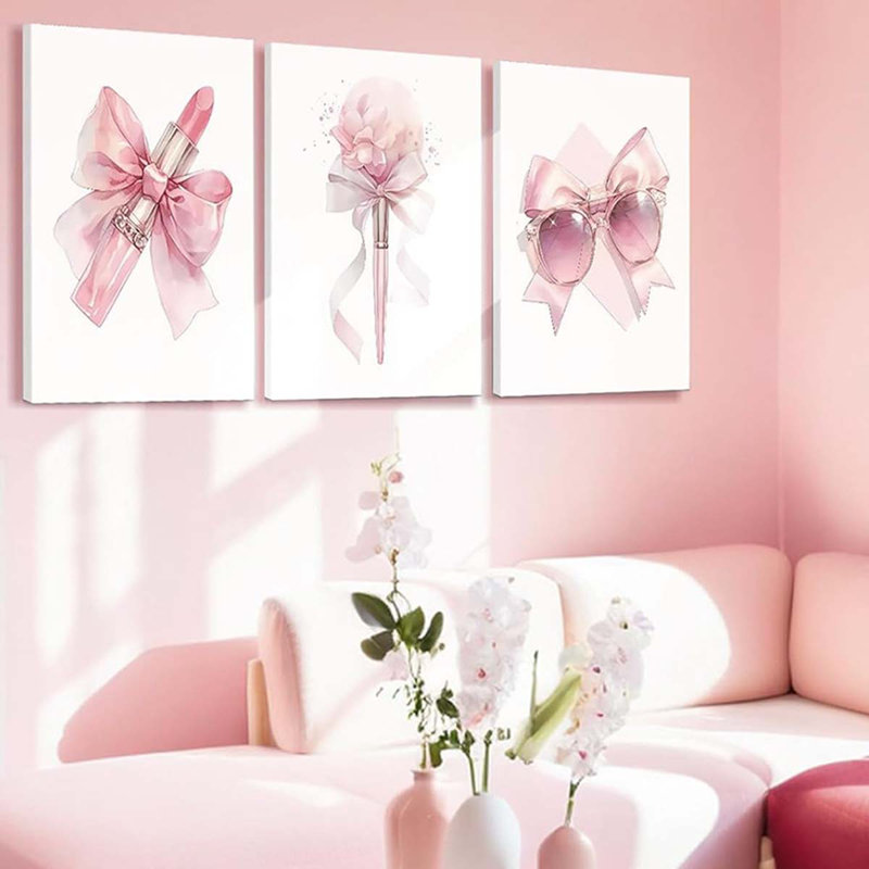 3 Piece Wrapped Canvas Print, 40 cm H x 90 cm W