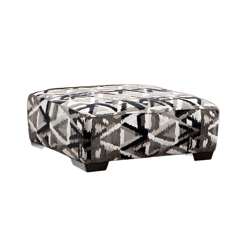 38.5" W Contemporary Ottoman, Multi