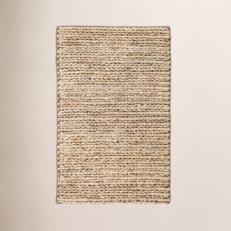 Jute Handwoven Natural Rug, Rectangle 2' x 3'